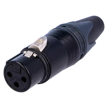 CONECTOR NEUTRIK CANON HEMBRA 3 POLOS SERIE XX CONTACTOS ORO, NC3FXX-B